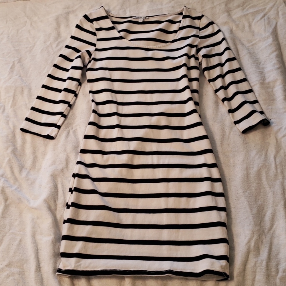 Striped bodycon dress